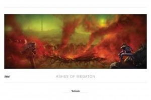 Ashes of Megaton Fallout Lithograph