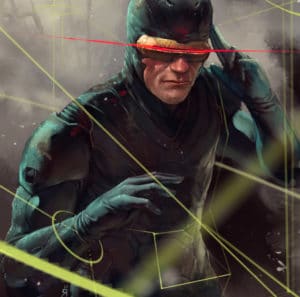 Cyclops X-Men Print Detail